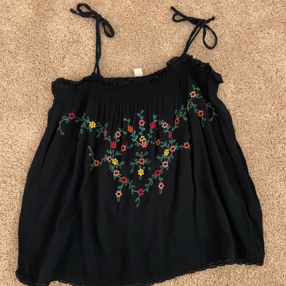 Black tank top